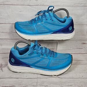 Topo Athletic Women's Phantom Running Shoes Aqua Cobalt US 8.5 ZIPFOAM *Worn
